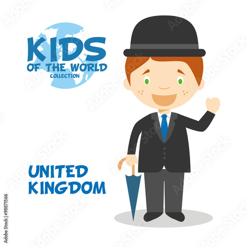 Kids and Nationalities of the World: England, United Kingdom.