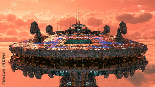 Fototapeta Naklejka Na Ścianę i Meble -  宇宙ステーション