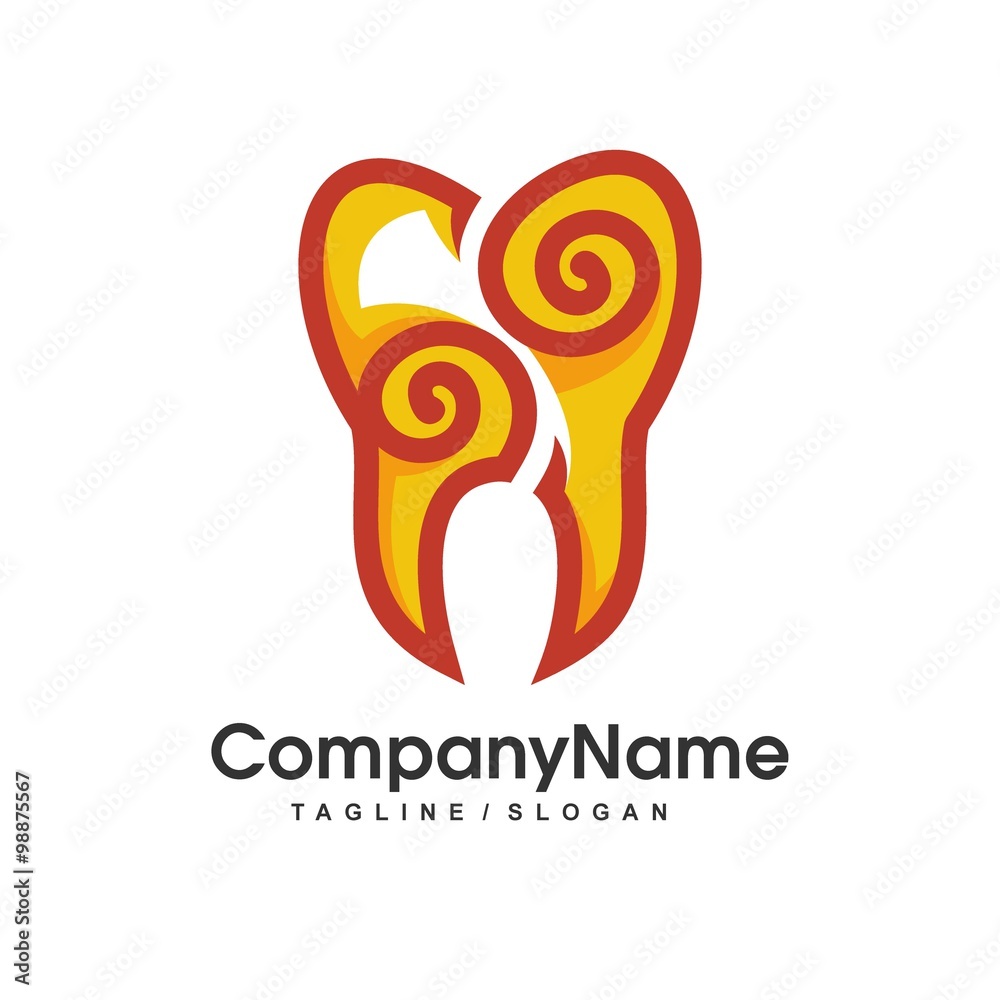 Obraz premium Ornament Dental Logo