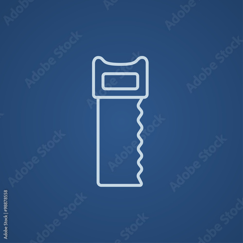 Saw line icon.