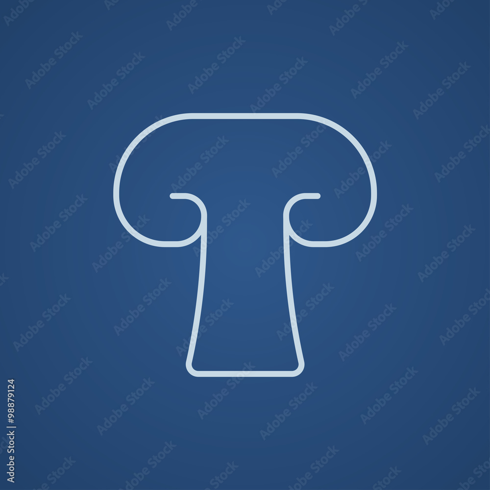 Mushroom line icon. Mushroom line icon.