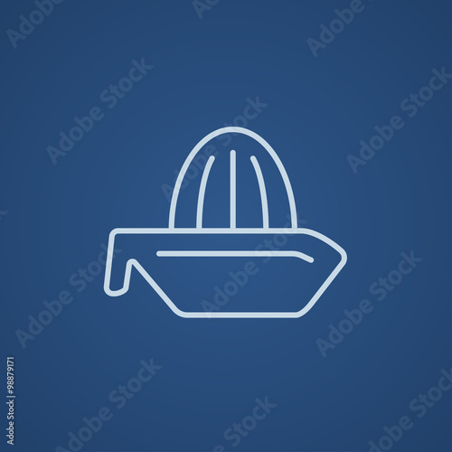 Lemon squeezer line icon.