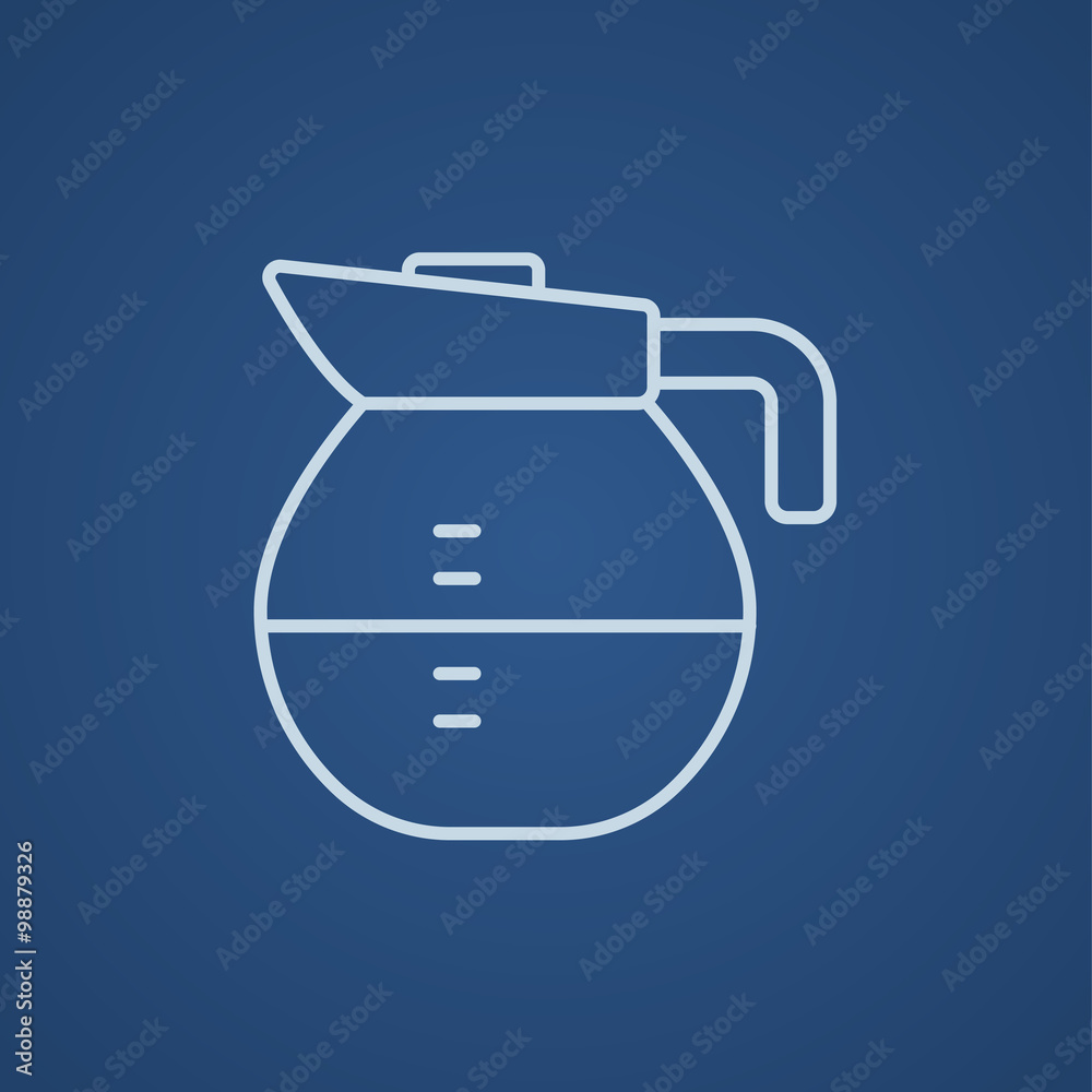 Carafe line icon. Carafe line icon.