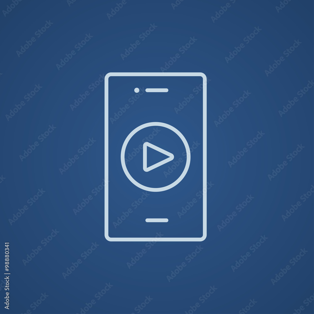 Smartphone line icon. Smartphone line icon.