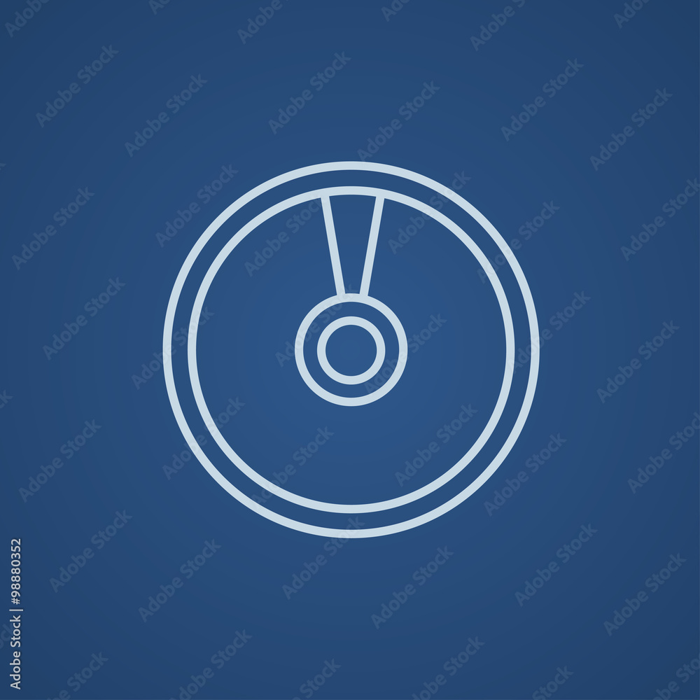 Disc line icon. Disc line icon.