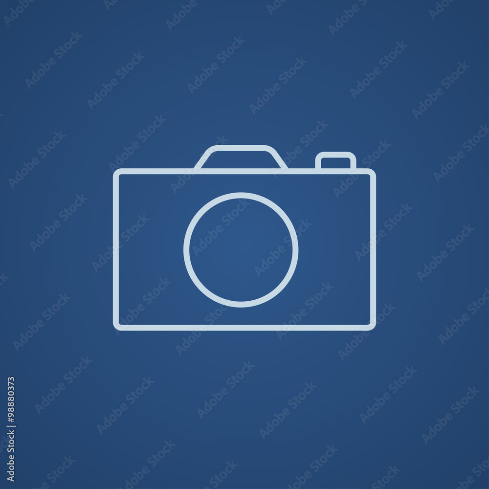 Camera line icon. Camera line icon.