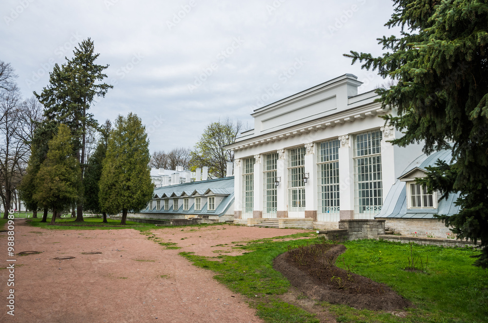 The Greenhouse Pavilionof  Elagin Palace,St.Petersburg.