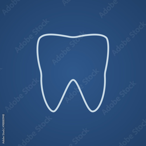 Tooth line icon.