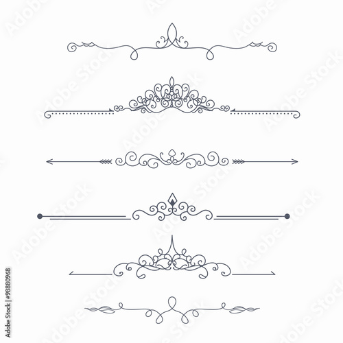 Calligraphic vector dividers
