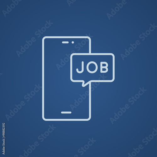 Touch screen phone with message line icon. Free Download Touch screen phone with message line icon. - GFXLoad