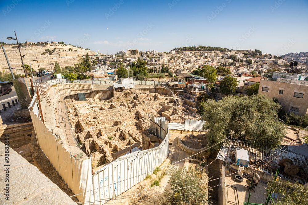 Archeological site in Jerusalem, Israel