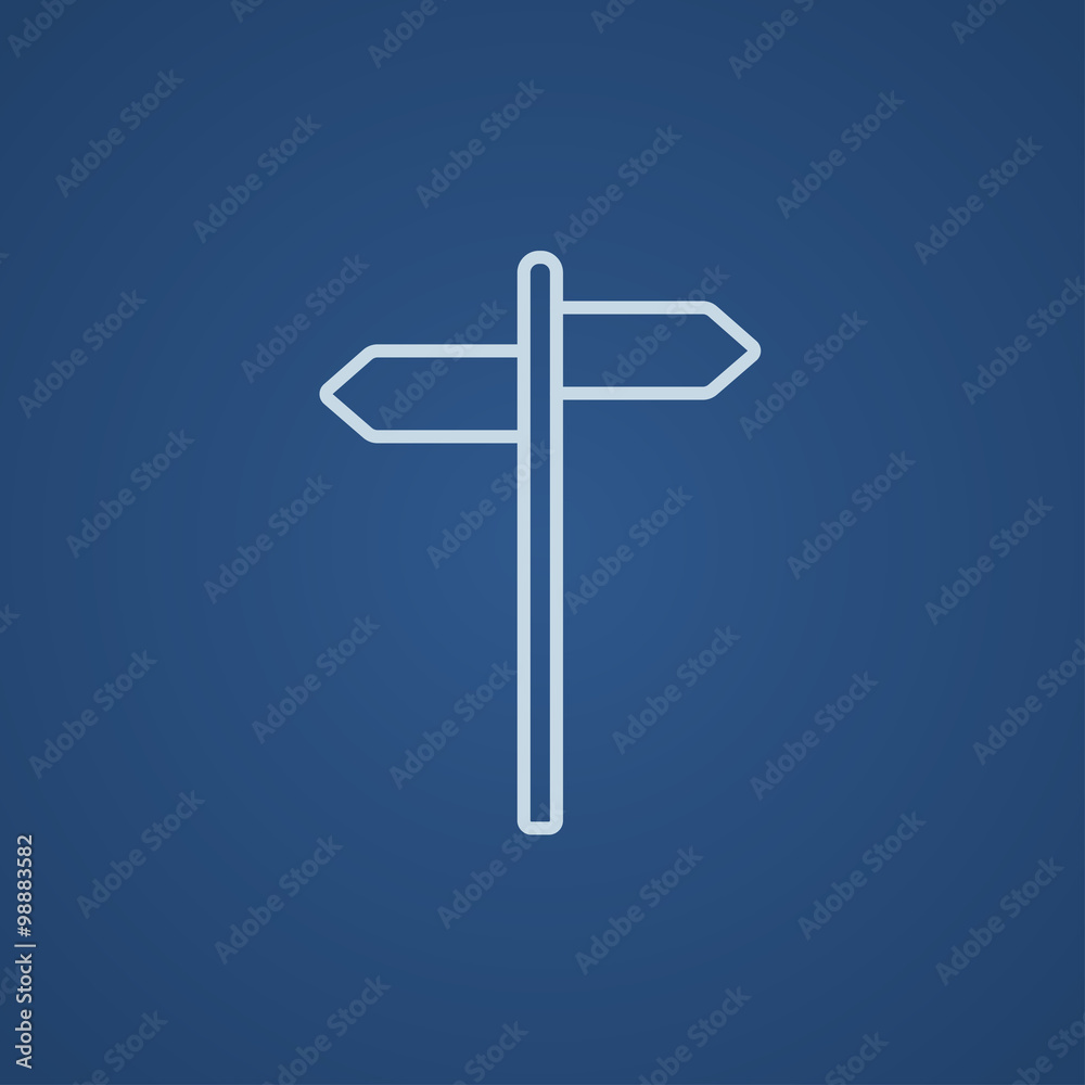 Travel traffic sign line icon. Travel traffic sign line icon.