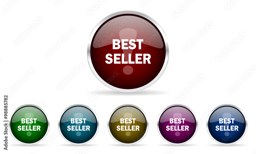 best seller vector icons set best seller vector icons set
