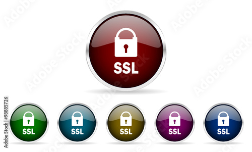 ssl vector icons set