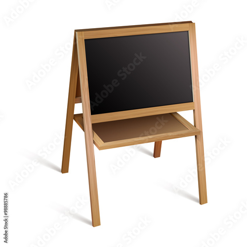 Blank blackboard.Vector illustration