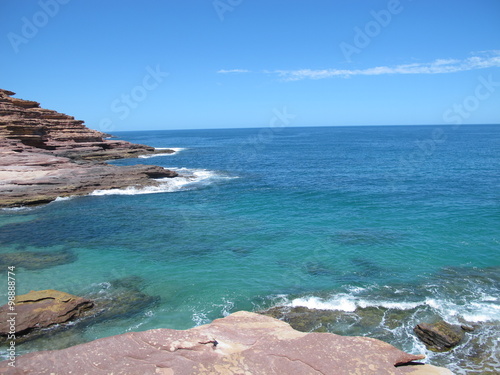 coast of kalbarri  western australia