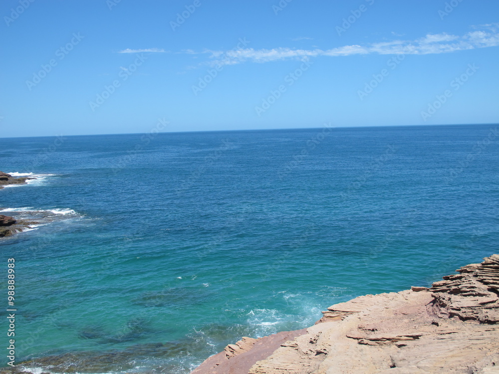 coast of kalbarri, western australia
