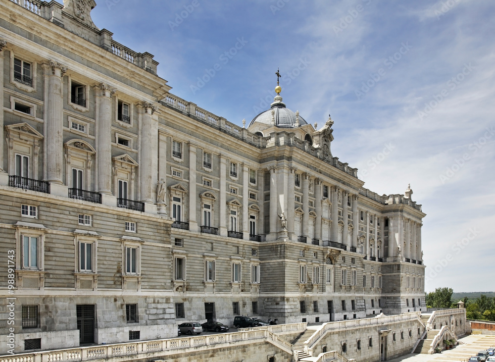 Royal Palace in Madrid. Spain