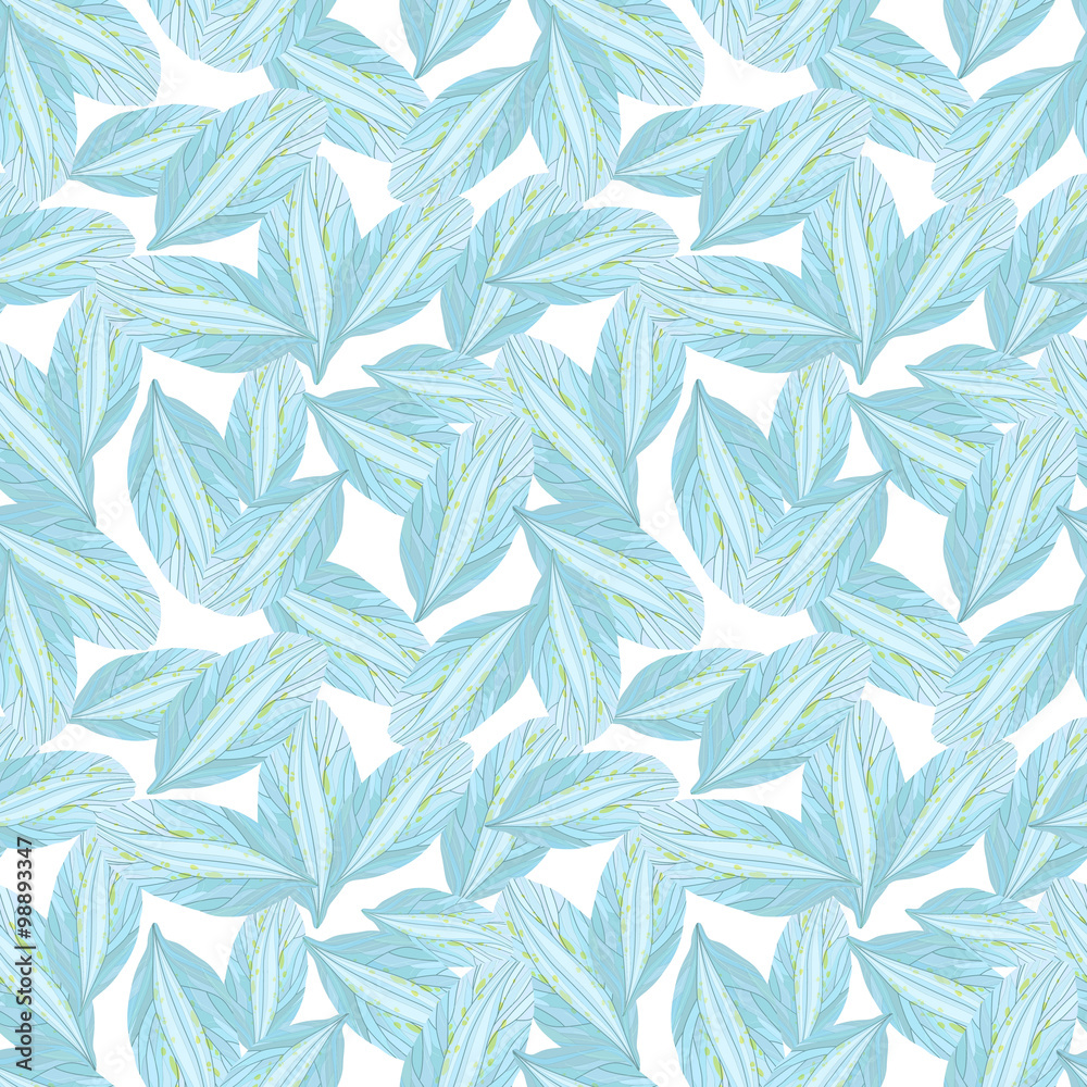 Fototapeta premium Seamless pattern with Blue flower petal