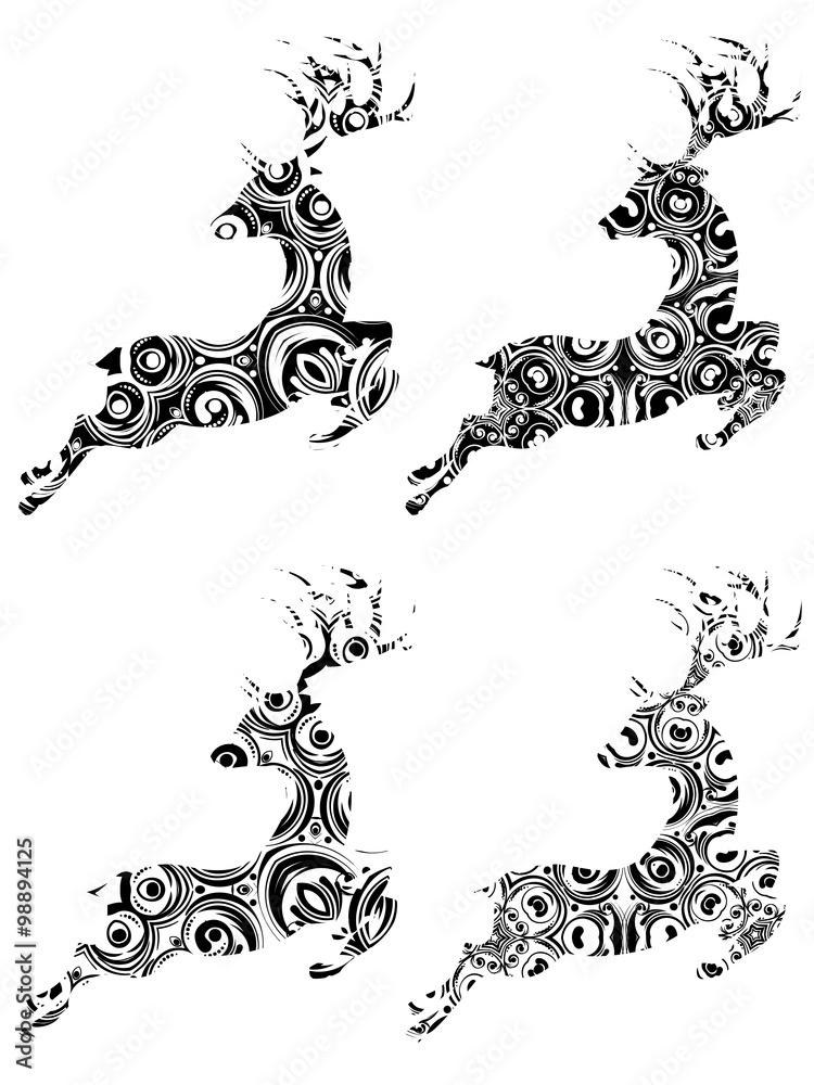 Fototapeta premium Cartoon Ornamental Deer