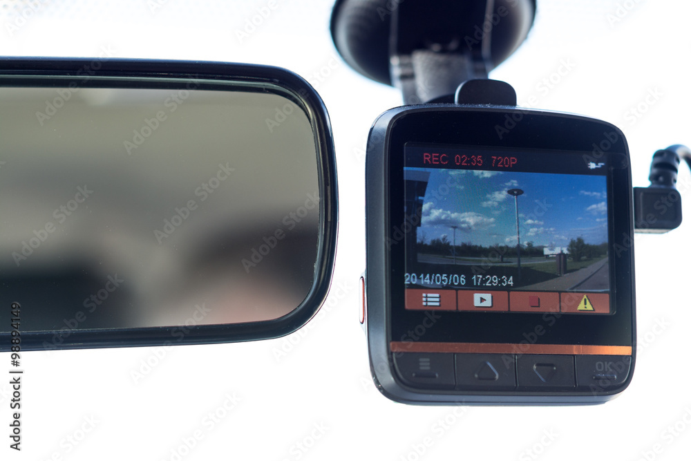 recording car camera on the front window recording car camera on the front window
