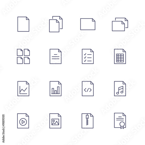 Multimedia icons