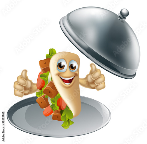 Kebab Character on Serving ...