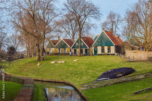 View of open-air museum in Enkhuizen, The Netherlands photo