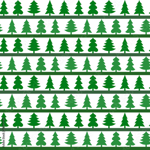 Seamless pattern with christmass trees. Vector illustration.