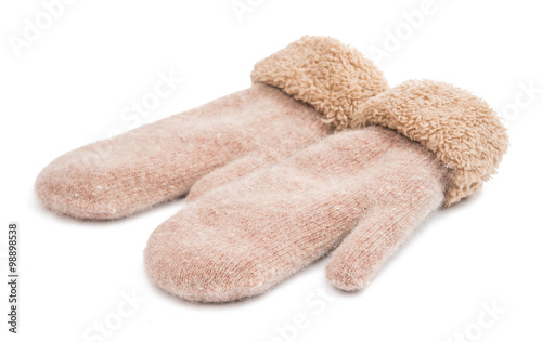 warm gloves made of wool