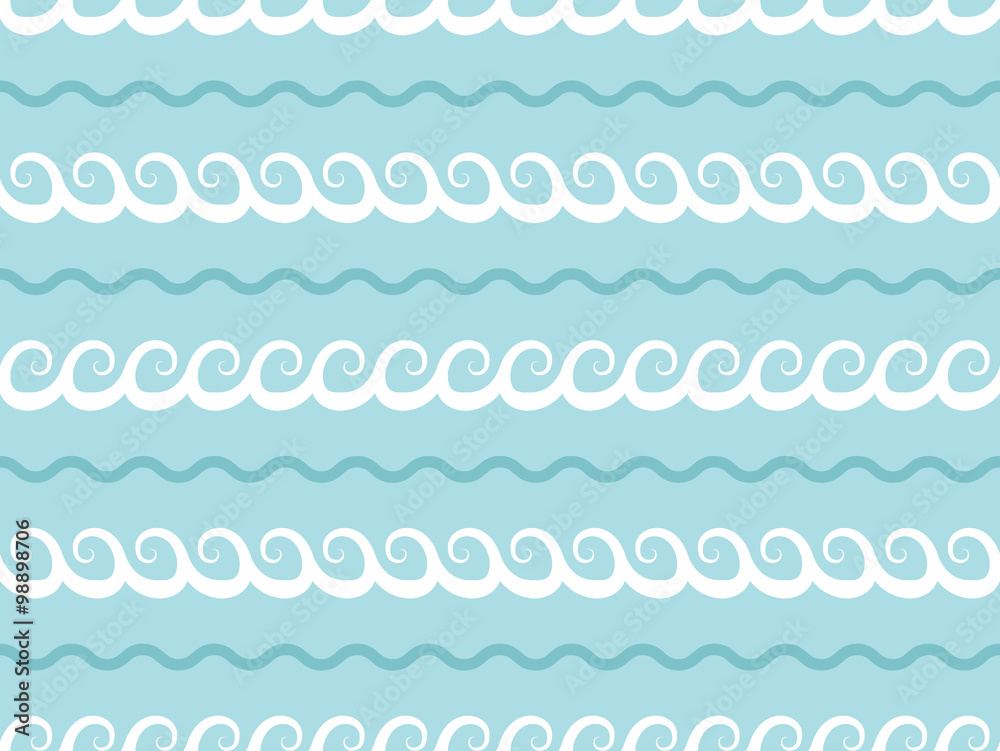Seamless waves pattern Seamless waves pattern