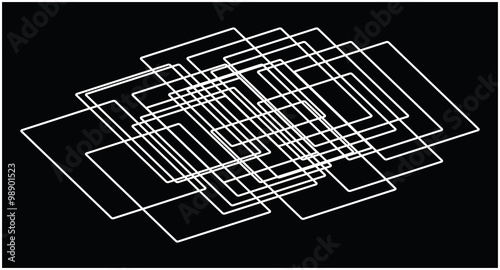 Obraz na plátně Nice geometric vektor.