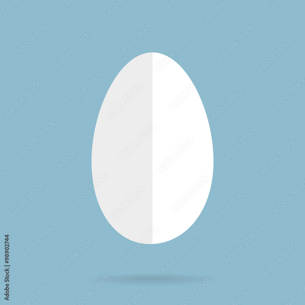 Simple Folded Paper Egg Illustration Simple Folded Paper Egg Illustration