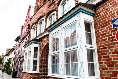 Ein Haus mit Fenstererker in Altstadt Lüneburg