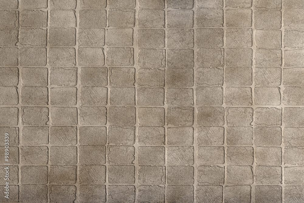 Fototapeta premium Grey and brown brick wall