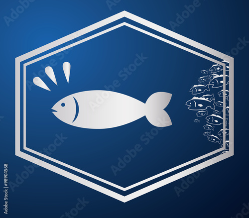Fish icons design 