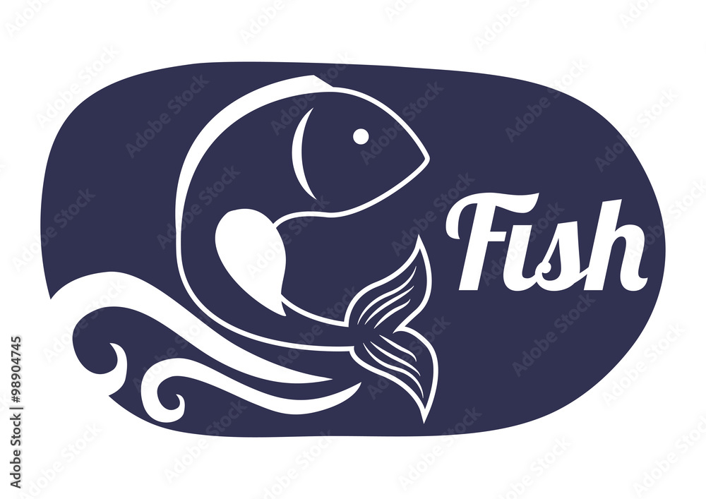 Fish icons design 
