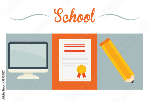 Education icons design 