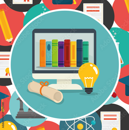 Education icons design 