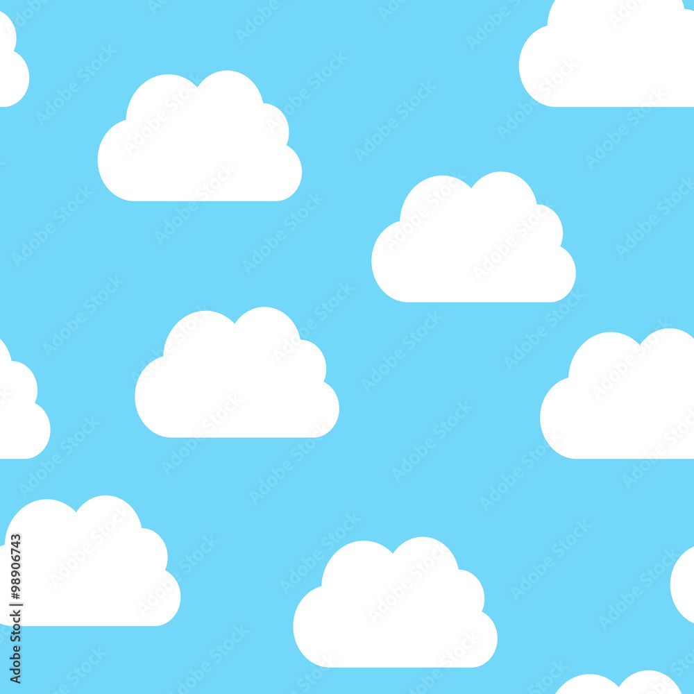 Clouds, seamless pattern Clouds, seamless pattern