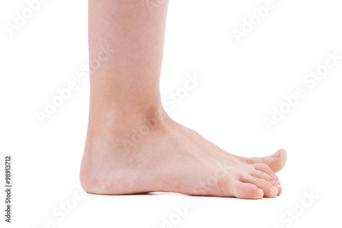 Barefooted human foot © dimedrol68