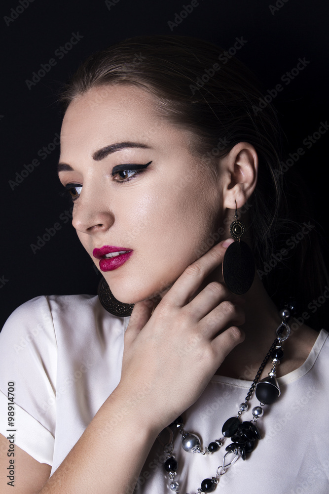 Obraz premium beautiful, sexy woman. studio