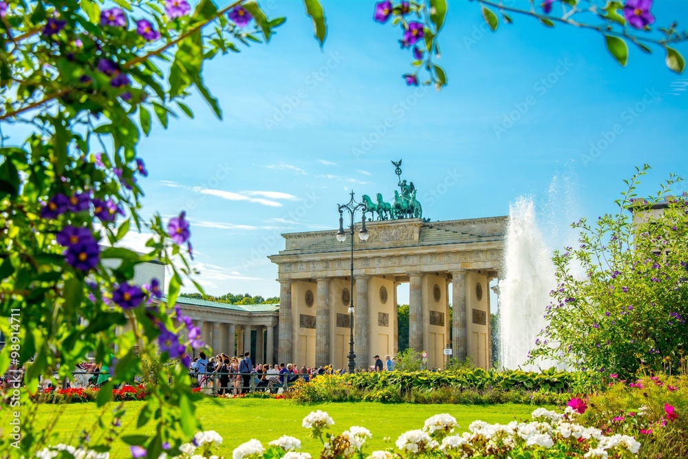Fototapeta premium Porte de Brandebourg, Brandenburg Gate, Brandenburger Tor, Berlin, Germany