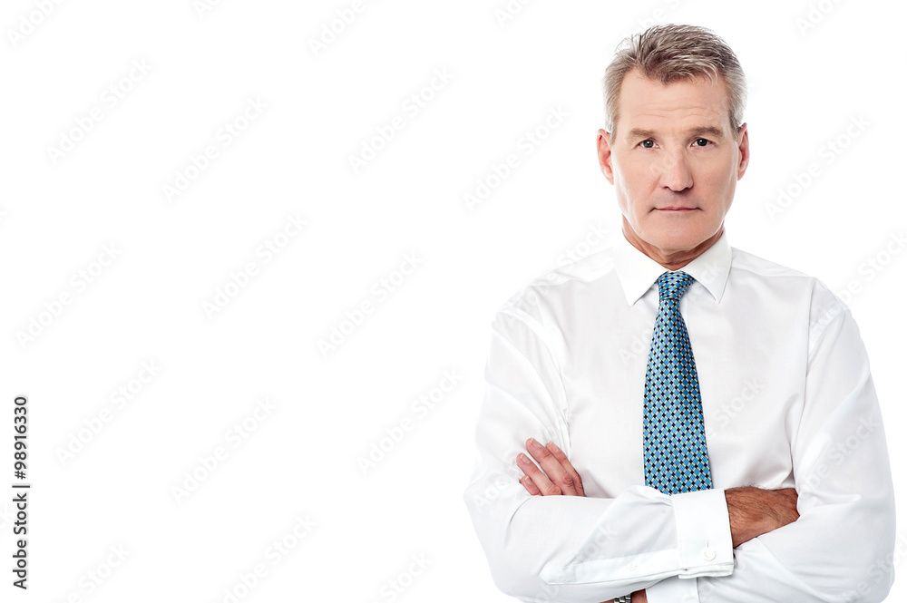 Experienced serious professional isolated Experienced serious professional isolated