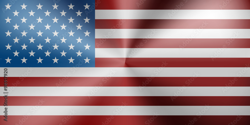 Obraz premium USA flag metallic