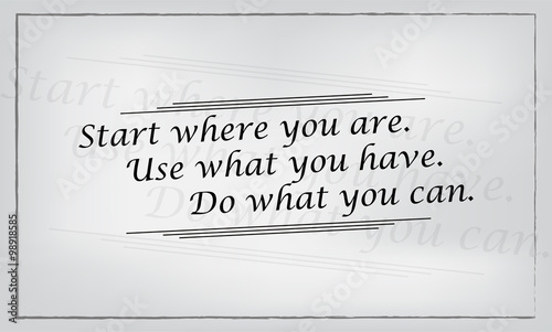 Minimalist motivational poster