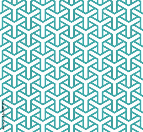 Geometric seamless pattern in asian style. Lattice, triangular, Puzzle, Maze traditional vector seamless pattern.
