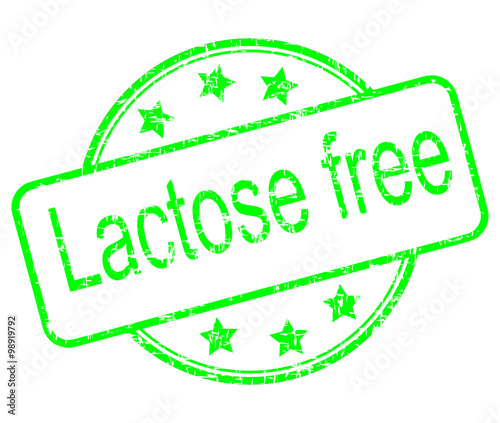Lactose free rubber stamp