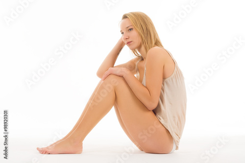 Healthy woman with beauty legs