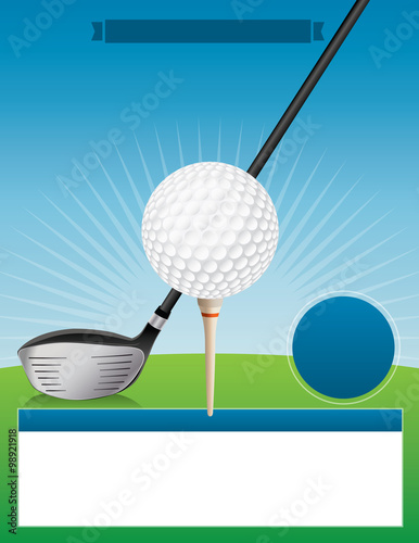 Vector Golf Tournament Illustration